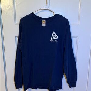 Fruit of the Loom Dark Blue Graphic Long Sleeve Shirt
